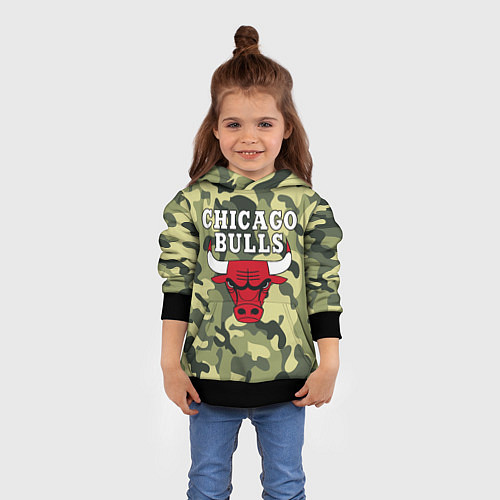 Детская толстовка CHICAGO BULLS / 3D-Черный – фото 4