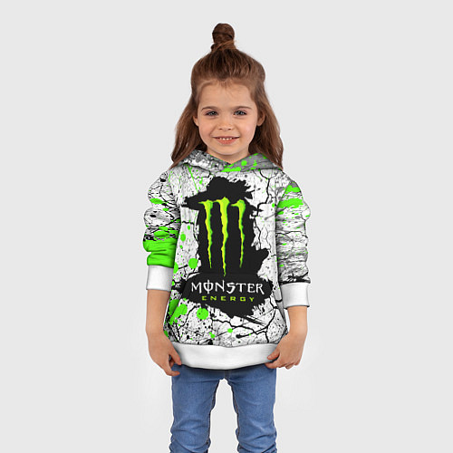 Детская толстовка MONSTER ENERGY Z / 3D-Белый – фото 4