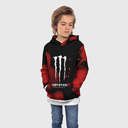 Толстовка-худи детская MONSTER ENERGY, цвет: 3D-белый — фото 2