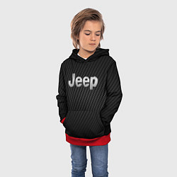 Толстовка-худи детская Jeep Z, цвет: 3D-красный — фото 2
