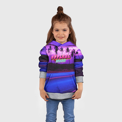 Детская толстовка HOTLINE MIAMI / 3D-Меланж – фото 4