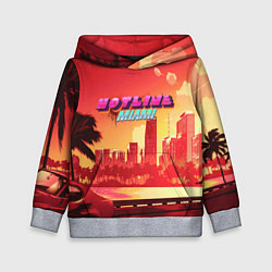 Толстовка-худи детская HOTLINE MIAMI, цвет: 3D-меланж