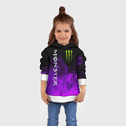 Толстовка-худи детская MONSTER ENERGY, цвет: 3D-белый — фото 2