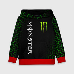 Толстовка-худи детская MONSTER ENERGY, цвет: 3D-красный