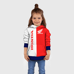 Толстовка-худи детская HONDA, цвет: 3D-синий — фото 2