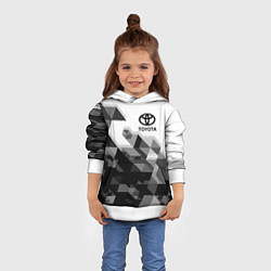 Толстовка-худи детская TOYOTA, цвет: 3D-белый — фото 2