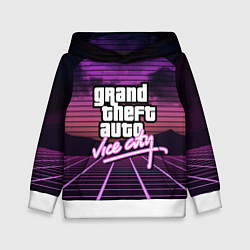 Толстовка-худи детская GTA VICE CITY, цвет: 3D-белый