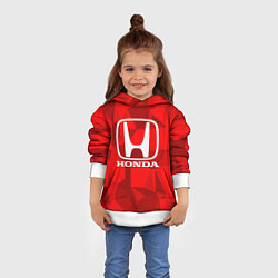 Толстовка-худи детская HONDA, цвет: 3D-белый — фото 2