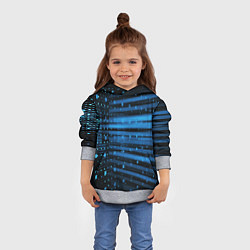 Толстовка-худи детская ABSTRACT, цвет: 3D-меланж — фото 2