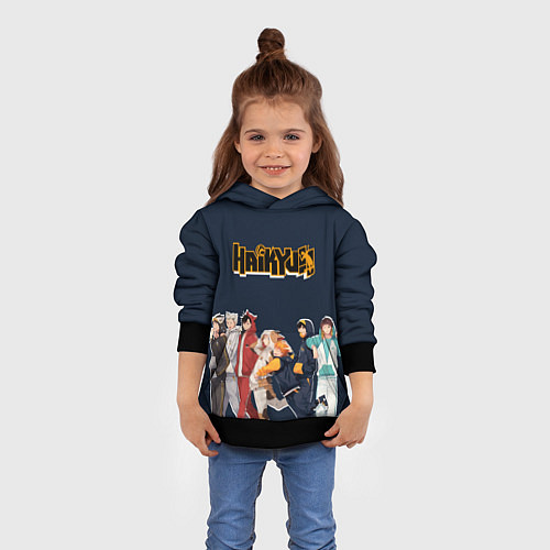 Детская толстовка Haikyuu / 3D-Черный – фото 4