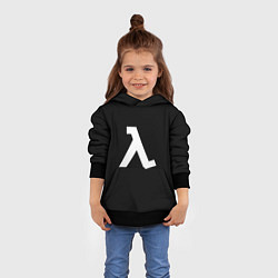 Толстовка-худи детская Half-Life, цвет: 3D-черный — фото 2