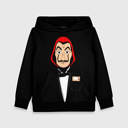 Толстовка-худи детская Бумажный Дом, цвет: 3D-черный