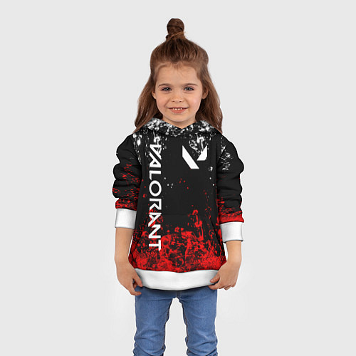 Детская толстовка VALORANT / 3D-Белый – фото 4