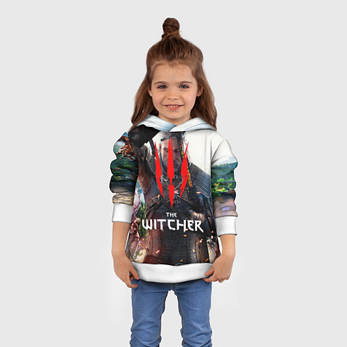 Детская толстовка The Witcher / 3D-Белый – фото 4