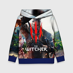 Толстовка-худи детская The Witcher, цвет: 3D-синий