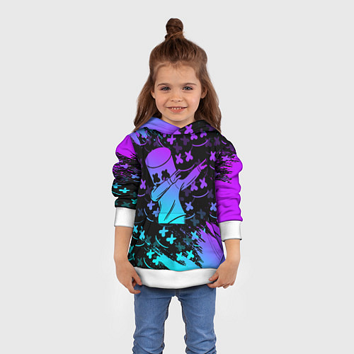 Детская толстовка FORTNITE x MARSHMELLO / 3D-Белый – фото 4