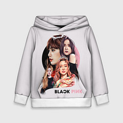 Толстовка-худи детская Blackpink, цвет: 3D-белый