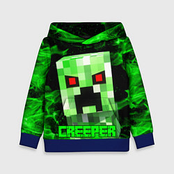 Толстовка-худи детская MINECRAFT CREEPER, цвет: 3D-синий