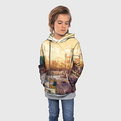 Толстовка-худи детская GTA San Andreas, цвет: 3D-меланж — фото 2