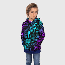 Толстовка-худи детская BILLIE EILISH БИЛЛИ АЙЛИШ, цвет: 3D-синий — фото 2