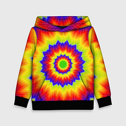 Толстовка-худи детская Tie-Dye, цвет: 3D-черный