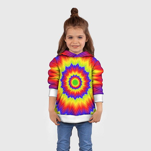 Детская толстовка Tie-Dye / 3D-Белый – фото 4