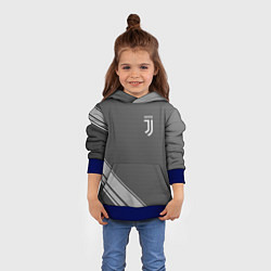 Толстовка-худи детская JUVENTUS, цвет: 3D-синий — фото 2