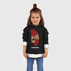 Толстовка-худи детская БУМАЖНЫЙ ДОМ, цвет: 3D-белый — фото 2