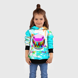 Толстовка-худи детская 6ix9ine, цвет: 3D-черный — фото 2
