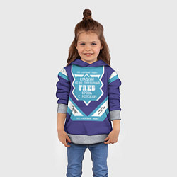 Толстовка-худи детская Глеб - банка сгущенки, цвет: 3D-меланж — фото 2