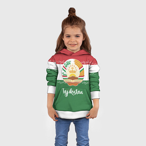 Детская толстовка Таджикистан / 3D-Белый – фото 4