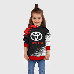 Толстовка-худи детская TOYOTA, цвет: 3D-красный — фото 2