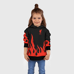 Толстовка-худи детская Liverpool F C, цвет: 3D-черный — фото 2