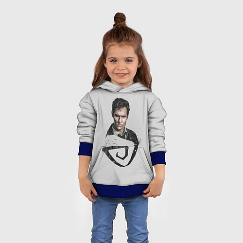 Детская толстовка Настоящий детектив / 3D-Синий – фото 4