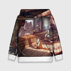 Детская толстовка Кошачий город