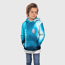 Толстовка-худи детская VOLKSWAGEN, цвет: 3D-белый — фото 2