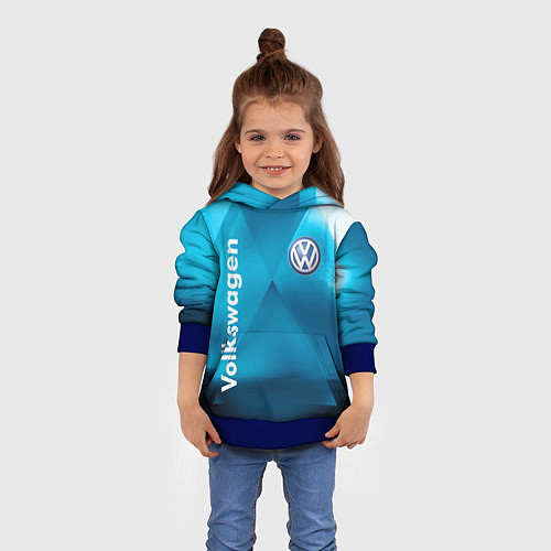 Детская толстовка VOLKSWAGEN / 3D-Синий – фото 4