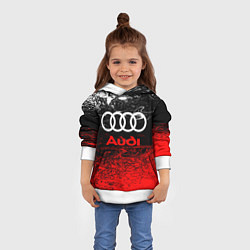 Толстовка-худи детская AUDI, цвет: 3D-белый — фото 2