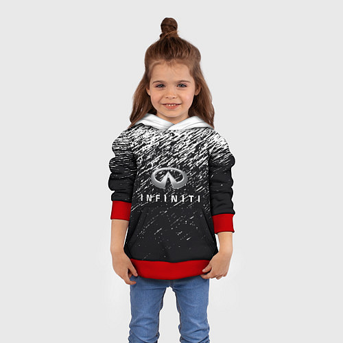 Детская толстовка INFINITI / 3D-Красный – фото 4