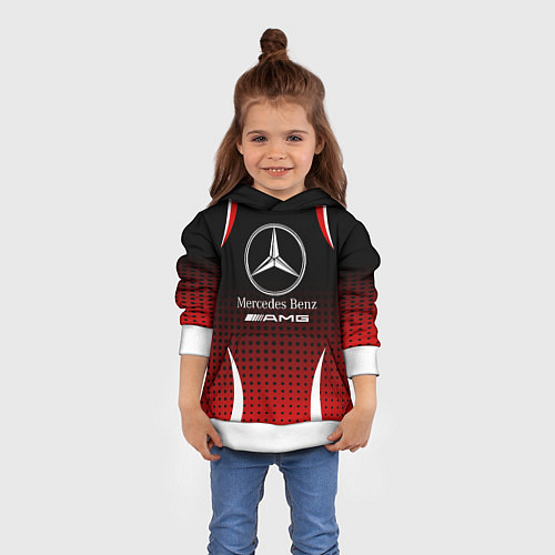 Детская толстовка Mercedes-Benz / 3D-Белый – фото 4
