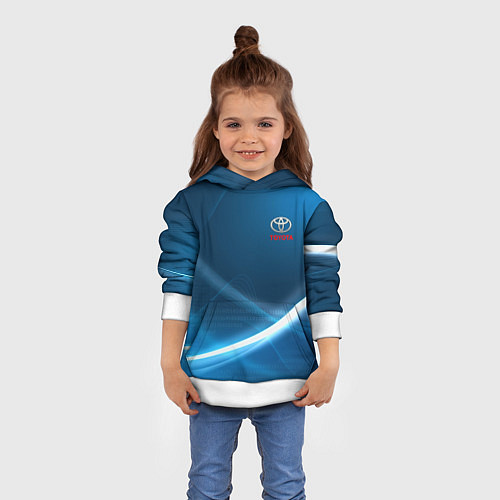 Детская толстовка TOYOTA / 3D-Белый – фото 4