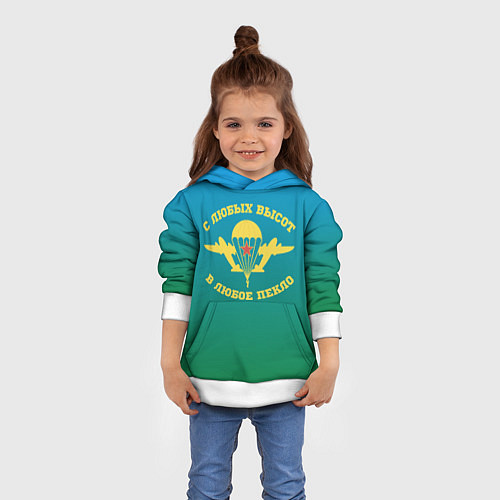Детская толстовка ВДВ / 3D-Белый – фото 4
