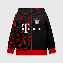 Толстовка-худи детская FC Bayern Munchen Форма, цвет: 3D-красный