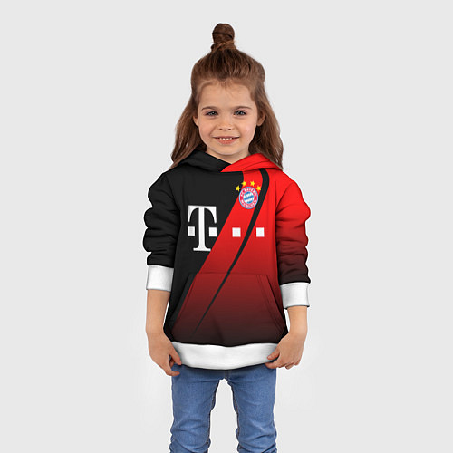 Детская толстовка FC Bayern Munchen Форма / 3D-Белый – фото 4