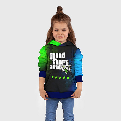 Детская толстовка GTA 5 ГТА 5 / 3D-Синий – фото 4