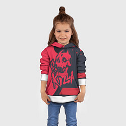 Толстовка-худи детская KILLA, цвет: 3D-белый — фото 2