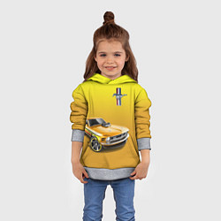 Толстовка-худи детская Ford mustang - motorsport, цвет: 3D-меланж — фото 2