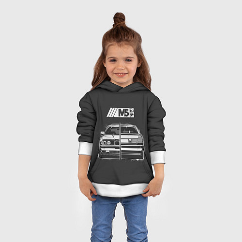 Детская толстовка BMW / 3D-Белый – фото 4
