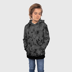 Толстовка-худи детская Черная дымка, цвет: 3D-черный — фото 2