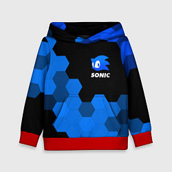 Толстовка-худи детская СОНИК SONIC, цвет: 3D-красный